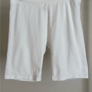 Authentic J Khaki White Girls Bike Shorts